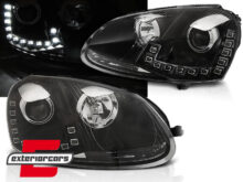 LED prednja svjetla TrueDRL (crna) / Volkswagen Golf 5 (2003-2008)