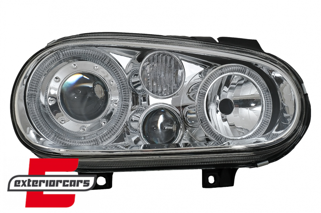 Prednja svjetla Angel Eyes (chrome) / VW Golf 4 (1997-2005) - Slika 2