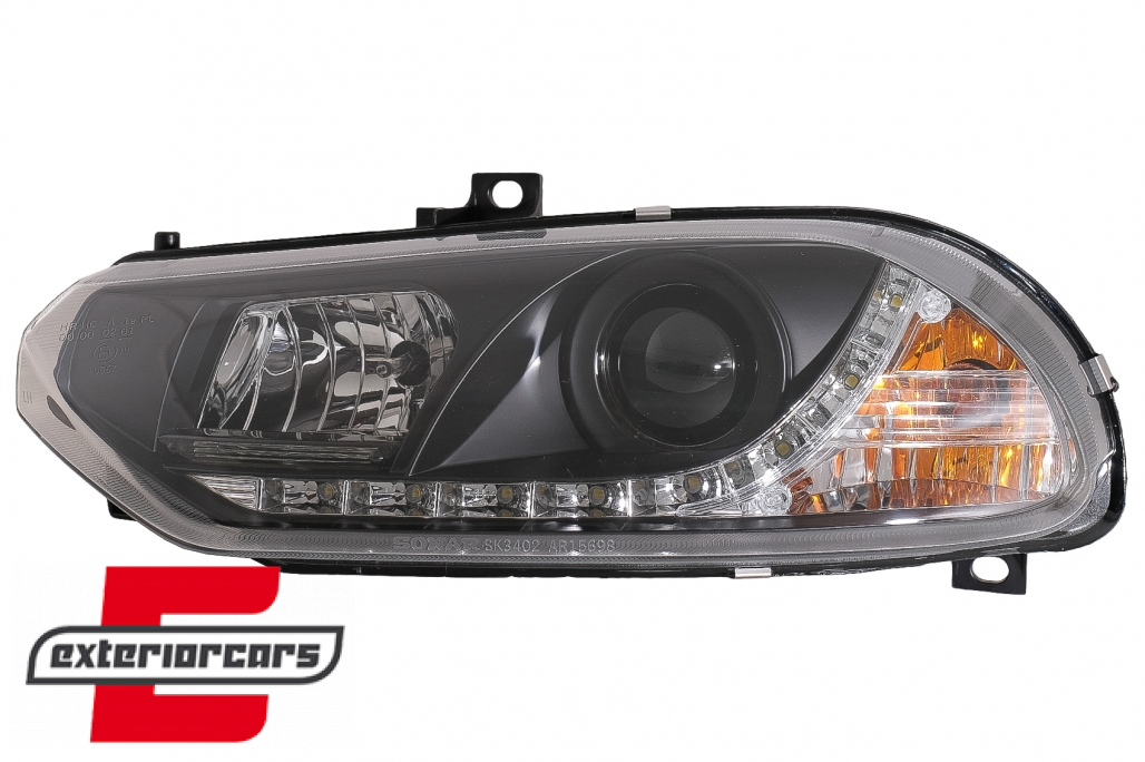 Prednja svjetla LED DayLight (crna) / Alfa Romeo 156 (1997-2003) - Slika 11