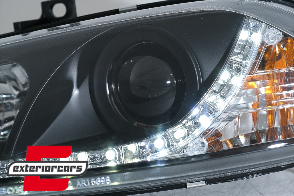Prednja svjetla LED DayLight (crna) / Alfa Romeo 156 (1997-2003) - Slika 4