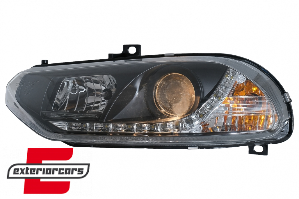 Prednja svjetla LED DayLight (crna) / Alfa Romeo 156 (1997-2003) - Slika 5