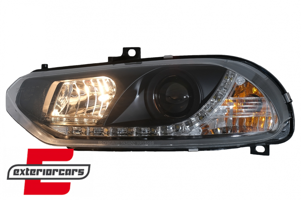 Prednja svjetla LED DayLight (crna) / Alfa Romeo 156 (1997-2003) - Slika 7