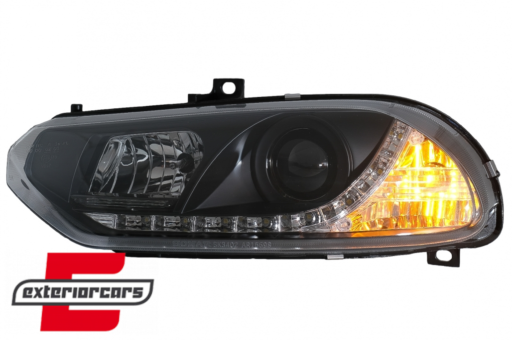 Prednja svjetla LED DayLight (crna) / Alfa Romeo 156 (1997-2003) - Slika 9