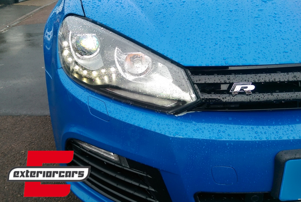 Prednja svjetla LED DRL Xenon look (crna) / VW Golf 6 VI (2008-2013) - Slika 12