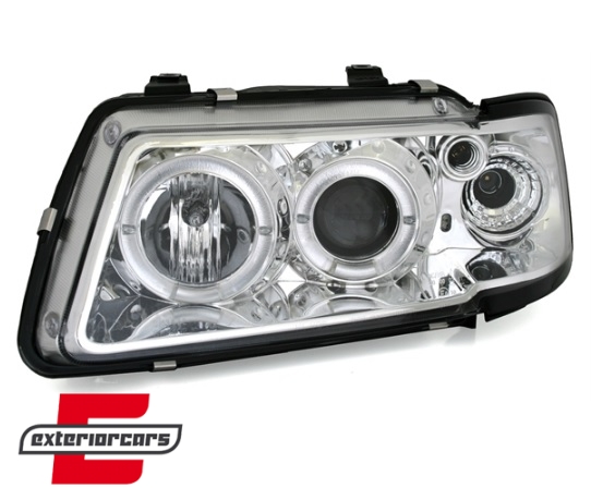 Prednja svjetla Angel Eyes (chrome) / Audi A3 (1996-2000) - Slika 2