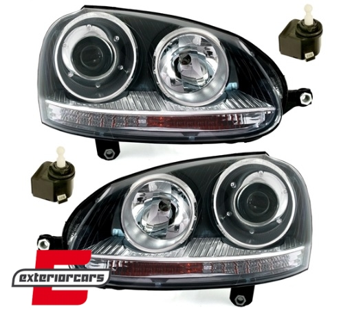 Prednja svjetla GTI look (crna) / VW GOLF 5 (2003-2008) JETTA (2005-2010) - Slika 2