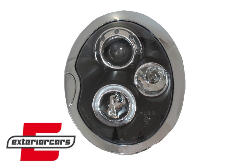 Prednja svjetla Angel Eyes (crna) / Mini Cooper R50 R52 R53 (2001-2008) - Slika 2