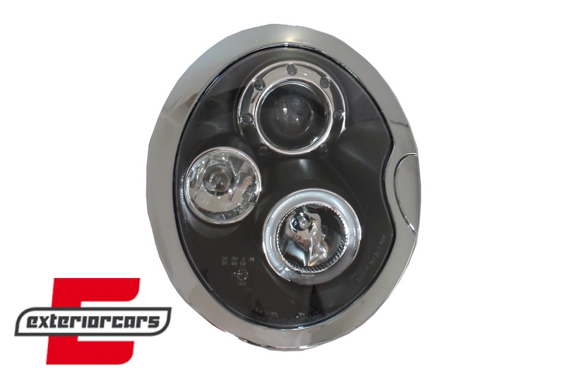 Prednja svjetla Angel Eyes (crna) / Mini Cooper R50 R52 R53 (2001-2008) - Slika 3
