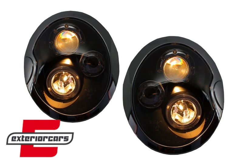 Prednja svjetla Angel Eyes (crna) / Mini Cooper R50 R52 R53 (2001-2008) - Slika 4