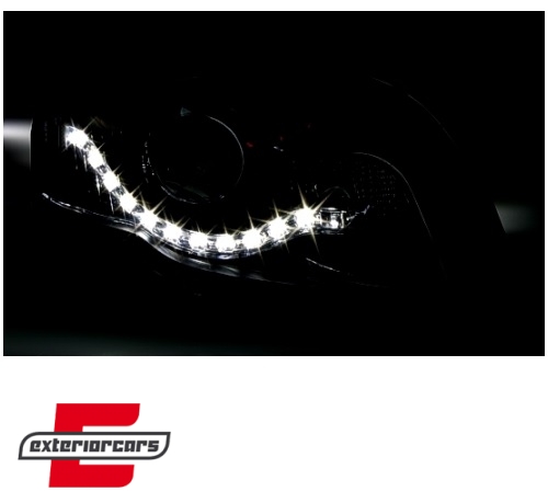Prednja svjetla LED DayLight (chrome) / Audi A3 8P 8PA (2003-2008) - Slika 3