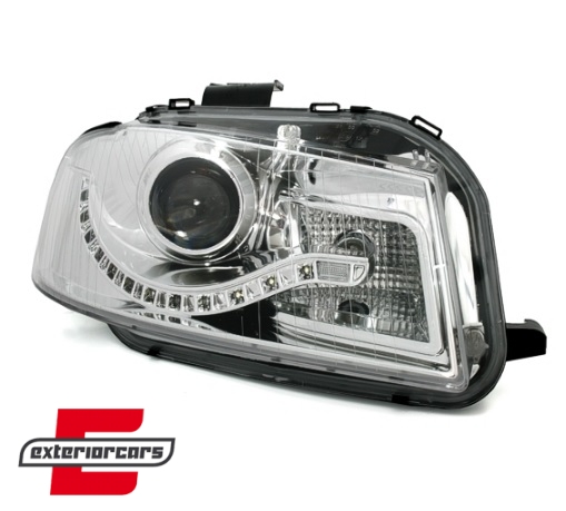 Prednja svjetla LED DayLight (chrome) / Audi A3 8P 8PA (2003-2008) - Slika 4