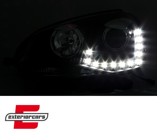 LED prednja svjetla TrueDRL (crna) / Volkswagen Golf 5 (2003-2008) - Slika 4