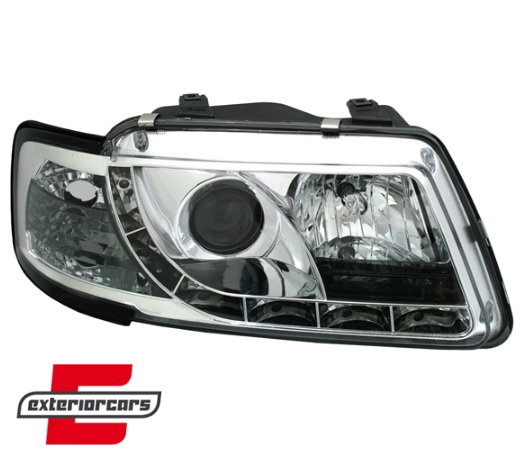 Prednja svjetla LED DayLight (chrome) / Audi A3 (1996-2000) - Slika 2
