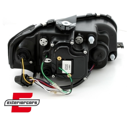 Prednja svjetla LED DayLight (crna) / Audi A3 8P 8PA (2003-2008) - Slika 5