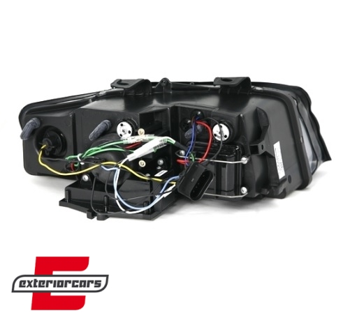 Prednja svjetla LED DayLight (chrome) / Audi A4 B6 (2000-2004) - Slika 4