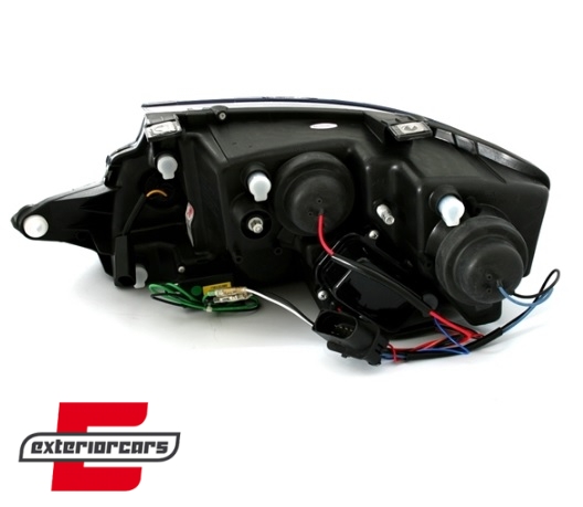 Prednja svjetla LED DayLight (crna) / Audi TT (1999-2006) - Slika 3