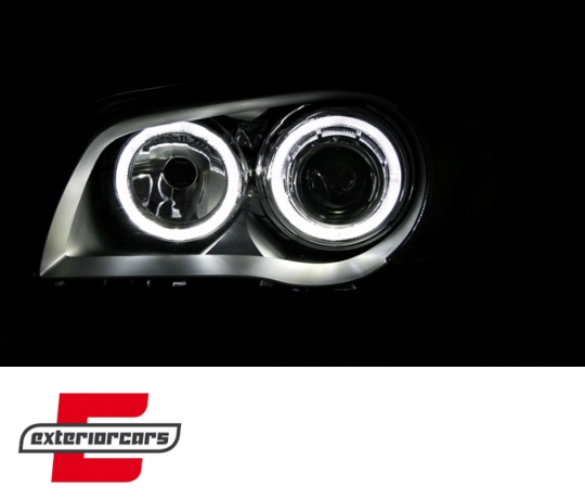 Prednja svjetla Angel Eyes (siva) / BMW serija 1 E81 E82 E87 E88 (2004-2011) - Slika 3