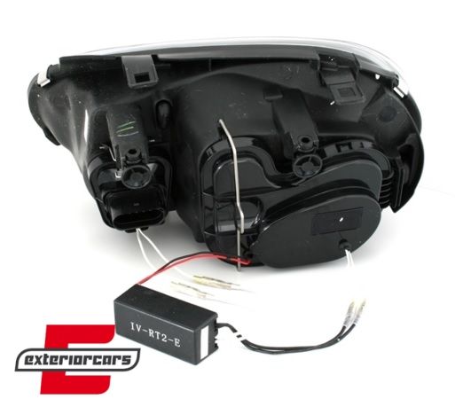 Prednja svjetla CCFL Angel Eyes (crna) / VW Golf 4 (1997-2005) - Slika 3