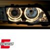 Prednja svjetla Angel Eyes (chrome) / BMW serije 3 E46 limuzina karavan (05.1998-08.2001) - Slika 3