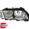 Prednja svjetla Angel Eyes (chrome) / BMW serije 3 E46 limuzina karavan (05.1998-08.2001) - Slika 2