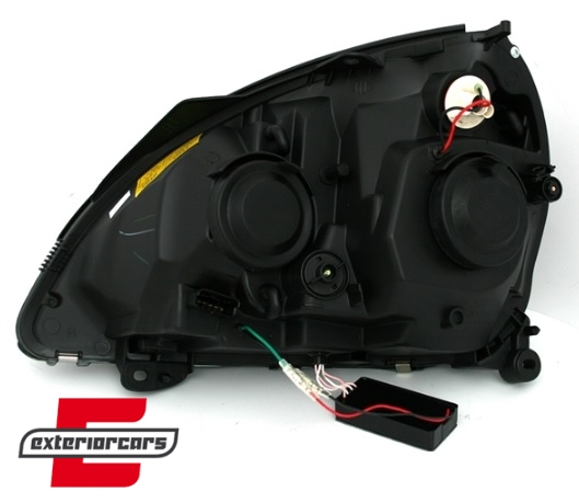 Prednja svjetla CCFL Angel Eyes (crna) / Renault Clio II (2001-2005) - Slika 4