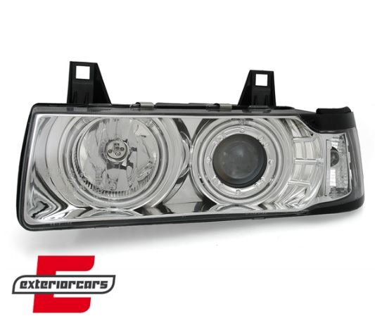 Prednja svjetla CCFL Angel Eyes (chrome) / BMW serije 3 E36 (12.1990-08.1999) - Slika 2