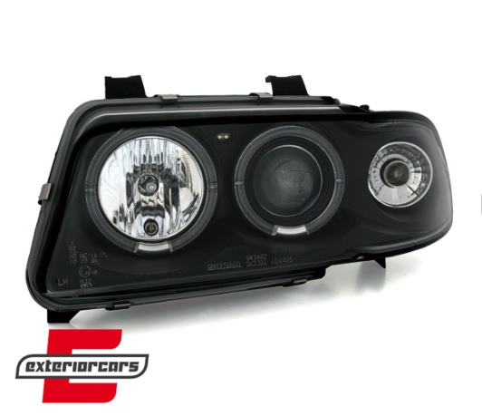 Prednja svjetla Angel Eyes (crna) / Audi A4 B5 (1994-12.1998) - Slika 2