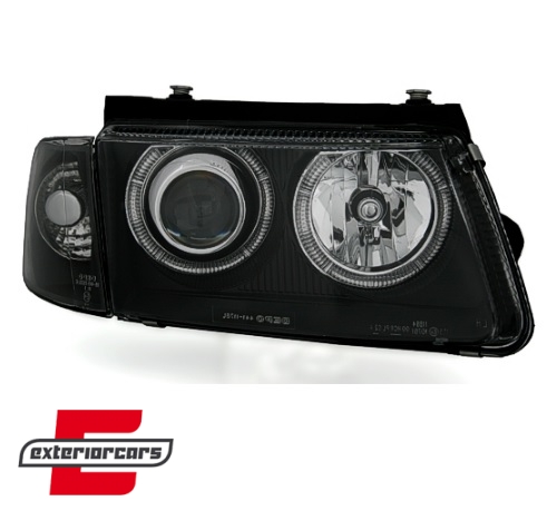 Prednja svjetla Angel Eyes (crna) / Volkswagen Passat B5 3B (11.1996-08.2000) - Slika 3