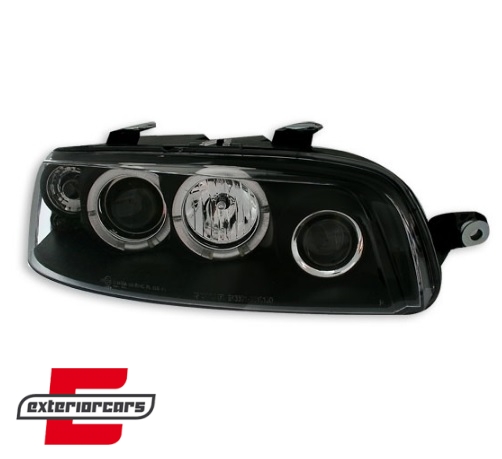 Prednja svjetla Angel Eyes (crna) / Fiat Punto 2 (1999-06.2003) - Slika 2