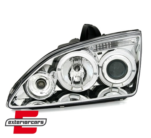 Prednja svjetla Angel Eyes (chrome) / Ford Focus II (2004-01.2008) - Slika 2