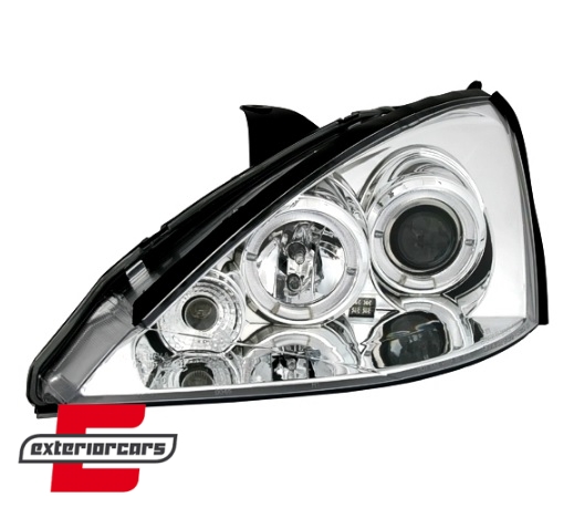 Prednja svjetla Angel Eyes (chrome) / Ford Focus (1998-10.2001) - Slika 2