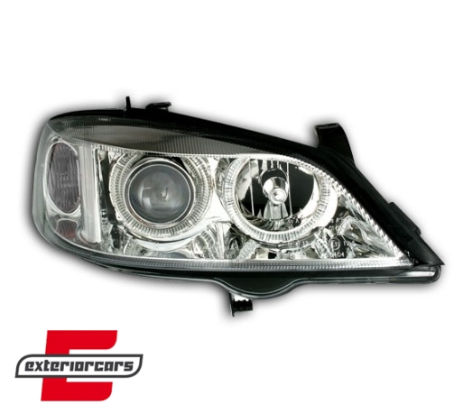Prednja svjetla Angel Eyes (chrome) / Opel Astra G (1997-2004) - Slika 3