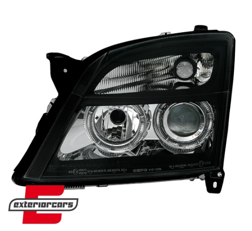 Prednja svjetla Angel Eyes (crna) / Opel Vectra C Signum (2002-2005) - Slika 2