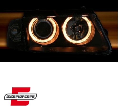 Prednja svjetla Angel Eyes (crna) / Volkswagen Passat B5 3B (11.1996-08.2000) - Slika 4