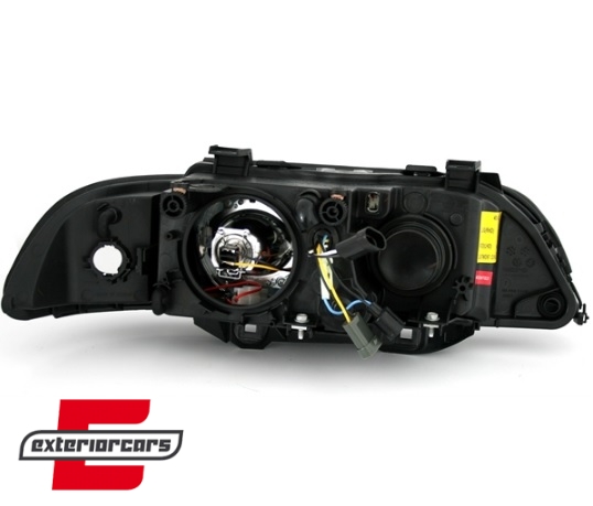 Prednja svjetla LED Angel Eyes (crna) / BMW serije 5 E39 (09.1995-06.2003) - Slika 4