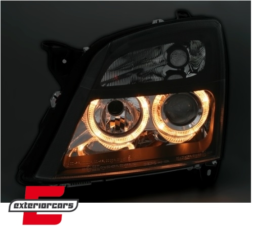Prednja svjetla Angel Eyes (crna) / Opel Vectra C Signum (2002-2005) - Slika 3