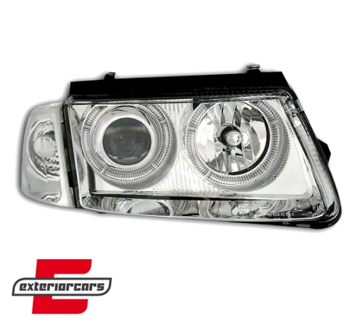 Prednja svjetla Angel Eyes (chrome) / Volkswagen Passat B5 3B (11.1996-08.2000) - Slika 3