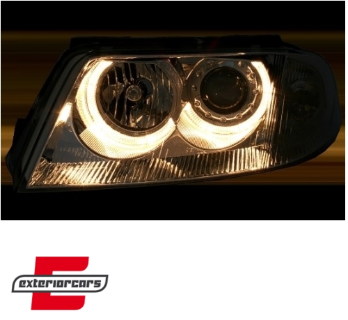 Prednja svjetla Angel Eyes (chrome) / Volkswagen Passat B5 3BG (09.2000-03.2005) - Slika 4