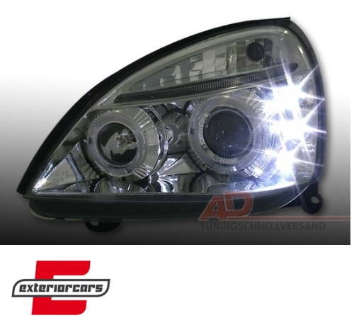 Prednja svjetla Angel Eyes (chrome) / Renault Clio II (2001-2005) - Slika 3
