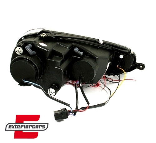 Prednja svjetla Angel Eyes (crna) / Volkswagen Golf 5 (2003-2008) - Slika 4