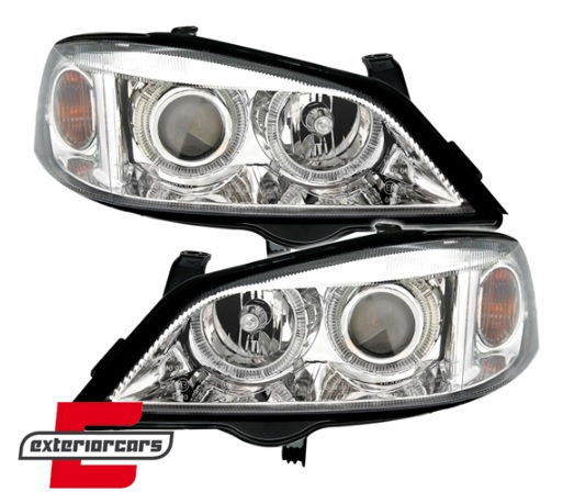 Prednja svjetla Angel Eyes (chrome) / Opel Astra G (1997-2004) - Slika 2