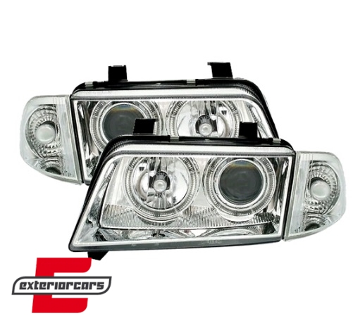 Prednja svjetla Angel Eyes (chrome) / Audi A4 B5 (1994-12.1998) - Slika 2