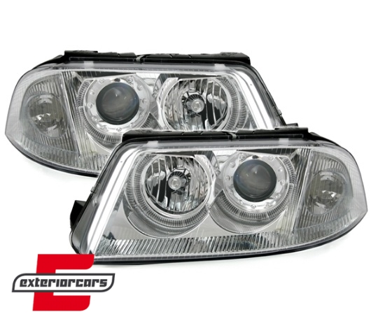 Prednja svjetla Angel Eyes (chrome) / Volkswagen Passat B5 3BG (09.2000-03.2005) - Slika 2