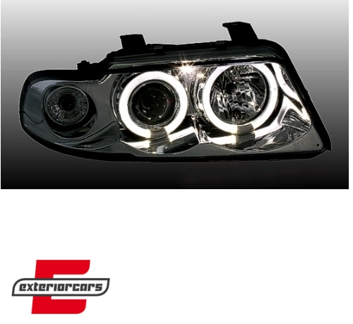 Prednja svjetla Angel Eyes (chrome) / Audi A4 B5 (1994-12.1998) - Slika 3