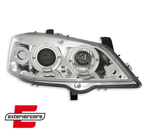 Prednja svjetla Angel Eyes (chrome) / Opel Astra G (1997-2004) - Slika 2
