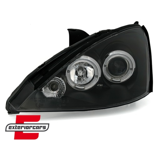 Prednja svjetla Angel Eyes (crna) / Ford Focus (1998-10.2001) - Slika 2