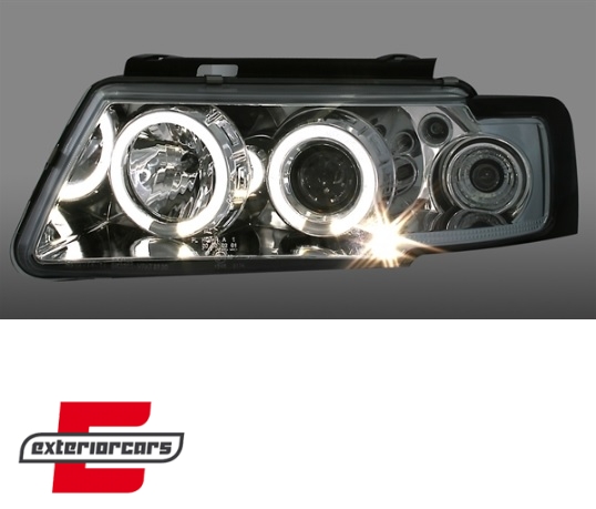 Prednja svjetla Angel Eyes (chrome) / Volkswagen Passat B5 3B (11.1996-08.2000) - Slika 3