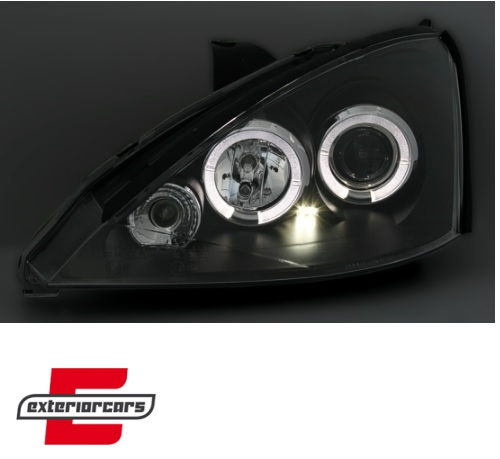 Prednja svjetla Angel Eyes (crna) / Ford Focus (1998-10.2001) - Slika 3