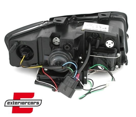 Prednja svjetla LED TubeLights dizajn (chrome) / Audi A4 B6 (2000-2004) - Slika 5