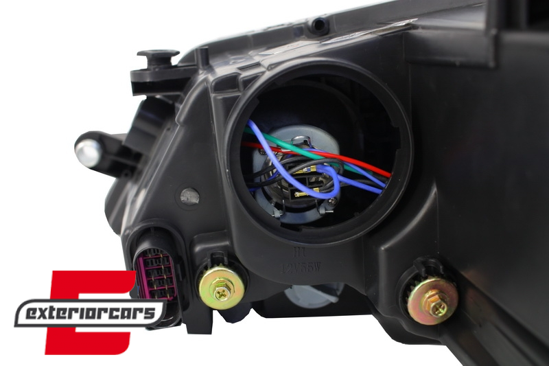 Prednja svjetla LED DRL SEQ žmigavci Bi-Xenon look (crna) / VW Jetta Mk6 VI (2011-2018) - Slika 14